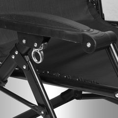 SWANEW Sonnenliege, Liegestuhl, klappbar Gartenstuhl, Relaxsessel Liege