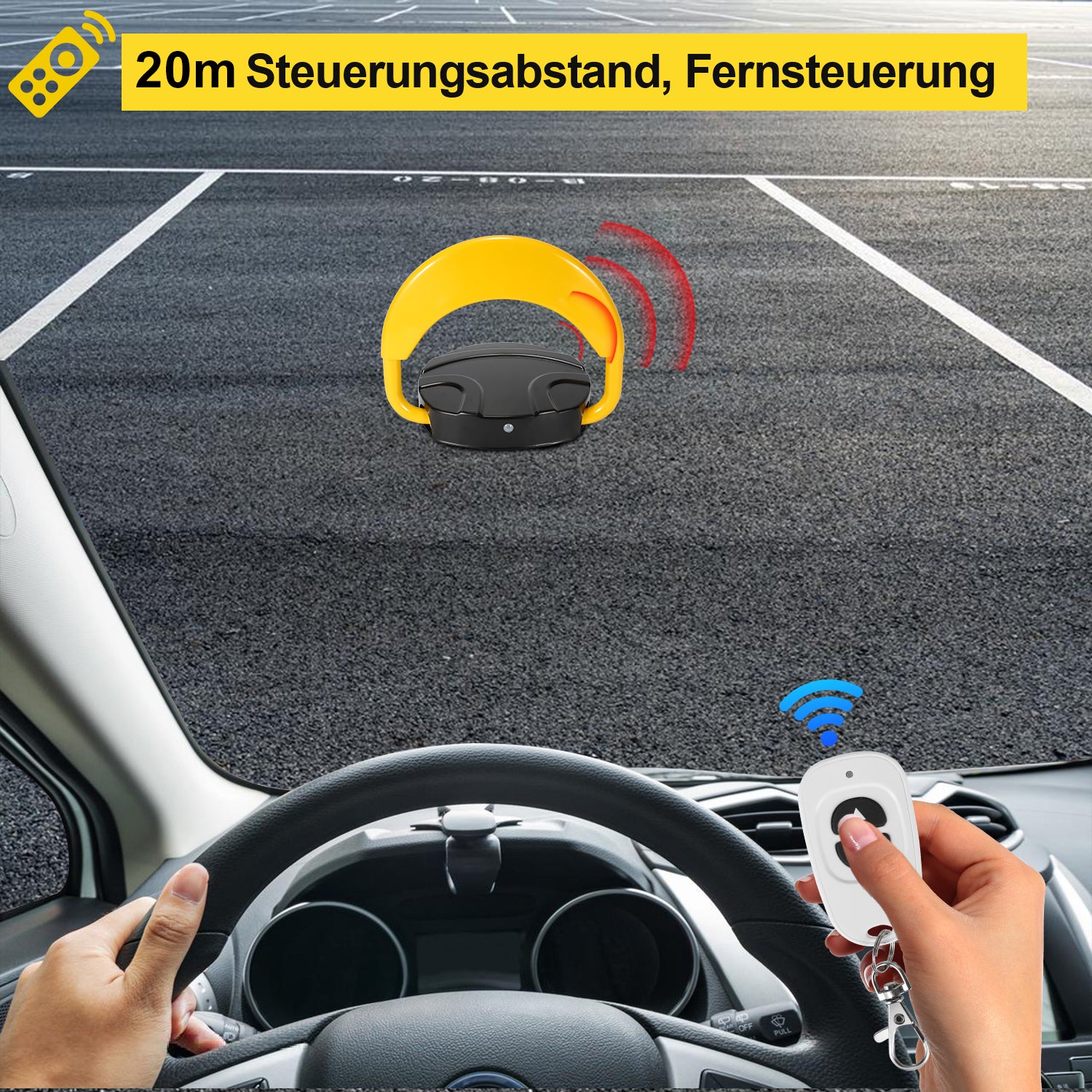 Elektrische Parkplatzsperre – Klappbarer Absperrpfosten