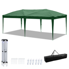 SWANEW Faltpavillon mit Zentralverriegelung, Pop Up Pavillon, 3x6m, UV-Schutz, Wasserdicht