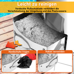 Brennholz Poolheizung Edelstahl