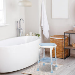 360°Drehbarer Duschhocker Duschstuhl Höhenverstellbar 42-54 cm