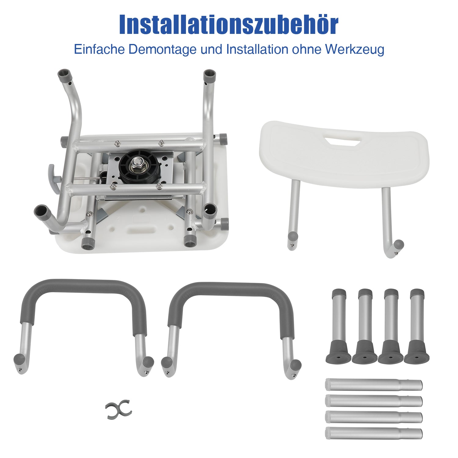 Duschstuhl 360° Drehbarer