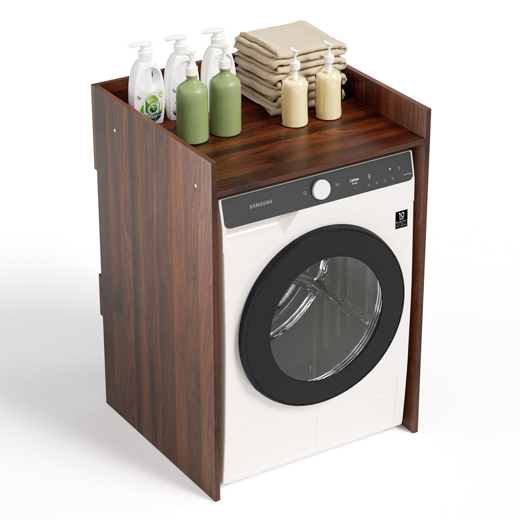 SWANEW Waschmaschinenschrank für Waschmaschine Wäschetrockner, Waschmaschinenschrank Überbauschrank, Waschmaschinenregal