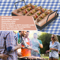 Salzstein zum Grillen 20x30x3cm