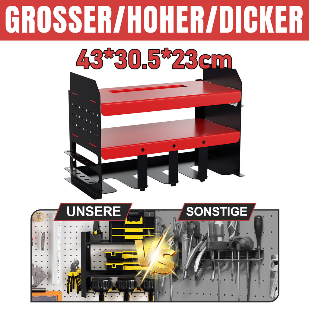 SWANEW Werkzeug Wandhalterung für Elektrowerkzeug, Werkzeughalter, Werkzeugregal
