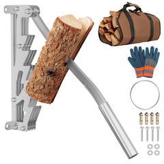 SWANEW Holzspalter manuell, Handholzspalter, Brennholzspalter, Wandhalterung