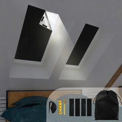 SWANEW Fenster Verdunkelung, Fenster Abdunkeln, Dachfenster Verdunkelung, ohne Bohren, 100-300cm