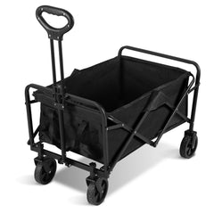 SWANEW Bollerwagen, Faltbar Handwagen, Transportwagen Camping Transportkarre, 60 L, bis zu 80 kg