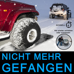 SWANEW 2 Stücke Sandbleche Offroad Traktionsmatte Kunstoff Anfahrhilfe Recovery Board Tracks mit Aufbewahrungstasche,10T Last für Geländewagen Wohnmobil PKW LKW