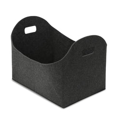 SWANEW Filzkorb Kaminholz Feuerholzkorb, Filztasche Holzkorb, Gross 44 * 31 * 34cm