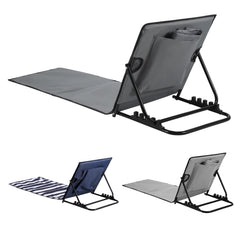 SWANEW Strandmatte, Strandliege Klappbar Beachmatte, 5-stufig Verstellbar Rückenlehne