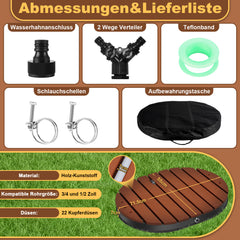 SWANEW Bodendusche, Gartendusche, Dusche Outdoor Pooldusche, rutschfeste Wetterfest Aussendusche