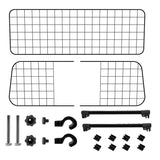 SWANEW Hundegitter Auto, Autoschutzgitter Verstellbare Breite, Kopfstützen-Hundegitter mit Sicherheitsgurt Hundeschutzgitter