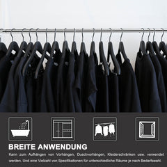 SWANEW Duschvorhangstange sliber ohne Bohren Teleskopstange Duschvorhang Stange 70-260cm