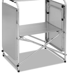 SWANEW Faltbar Campingküche,Campingschrank mit Tragetasche,Alu Outdoor Camping Küche,Zeltschrank,Küchenbox