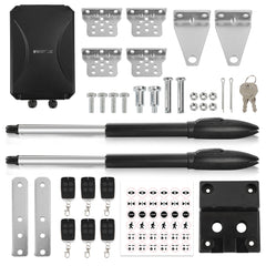 SWANEW Flügeltorantrieb Automatischer, Drehtorantrieb Toröffner, 50W 300kgx2, Doppelflügeltorantrieb