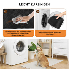 SWANEW Hundesitz auto, fĂŒr Kleine Mittlere Hunde, Wasserdicht Hundeautositz