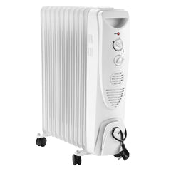 SWANEW Ölradiator Elektroheizung 2500W, Thermostat, Ölheizung Energiesparend