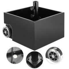 SWANEW Sonnenschirmständer Schirmständer Sonnenschirm Ständer mit Rollen, Bepflanzbar