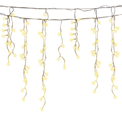 SWANEW LED Eisregen lichterkette, 5m/10m/15m LED Lichtervorhang, IP44 Außen weihnachtsbeleuchtung