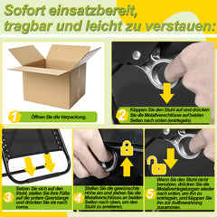 SWANEW Sonnenliege, Liegestuhl, klappbar Gartenstuhl, Relaxsessel Liege