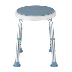 SWANEW Duschhocker für Senioren, 360°Drehbarer Runder Badhocker, höhenverstellbarer,Rutschfester Badezimmerhocker,Duschhilfe,belastbar bis 136 kg