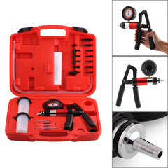 SWANEW Vakuum Pumpe Bremskolbenrücksteller Vakuumtester Druckpumpe Bremsfluessigkeit fuer Motorrad Tester, Bremsenentlueftungsgeraet Druckpruft Mit Tragetasche