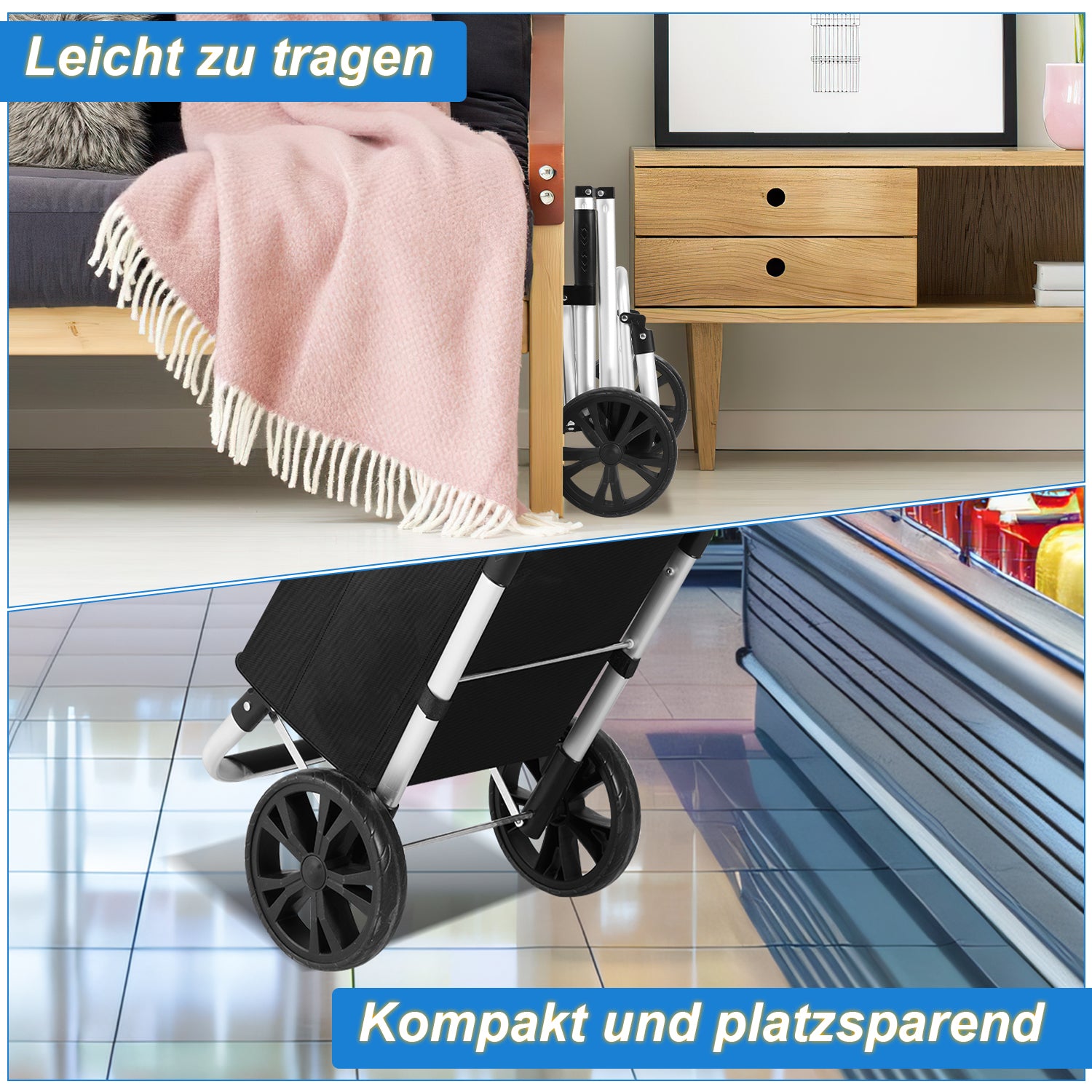 Einkaufstrolley klappbar Einkaufswagen