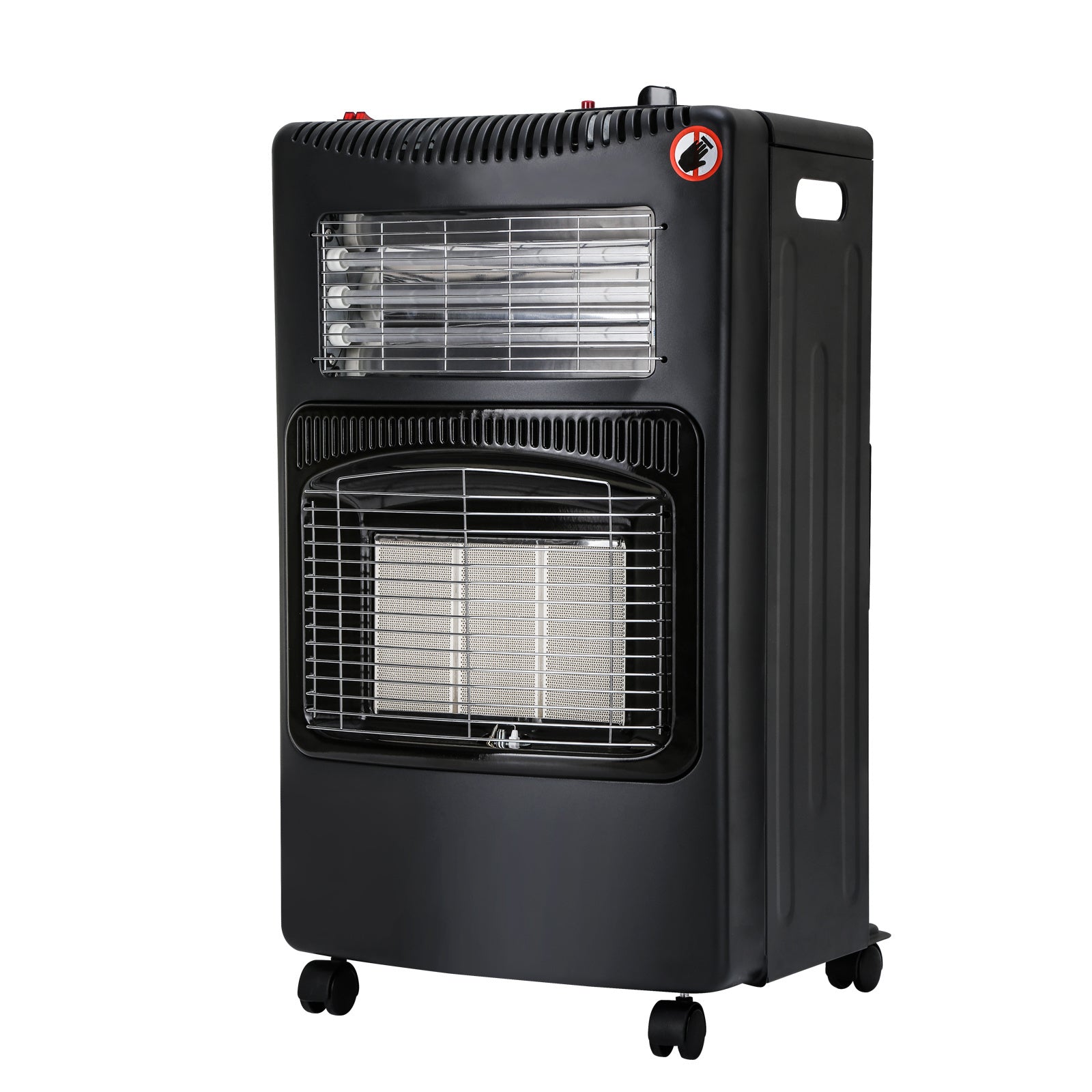 SWANEW Gasheizer für Gasflasche, Gasheizung, 4200W + 1200W Gas-Elektro-Heizgerät