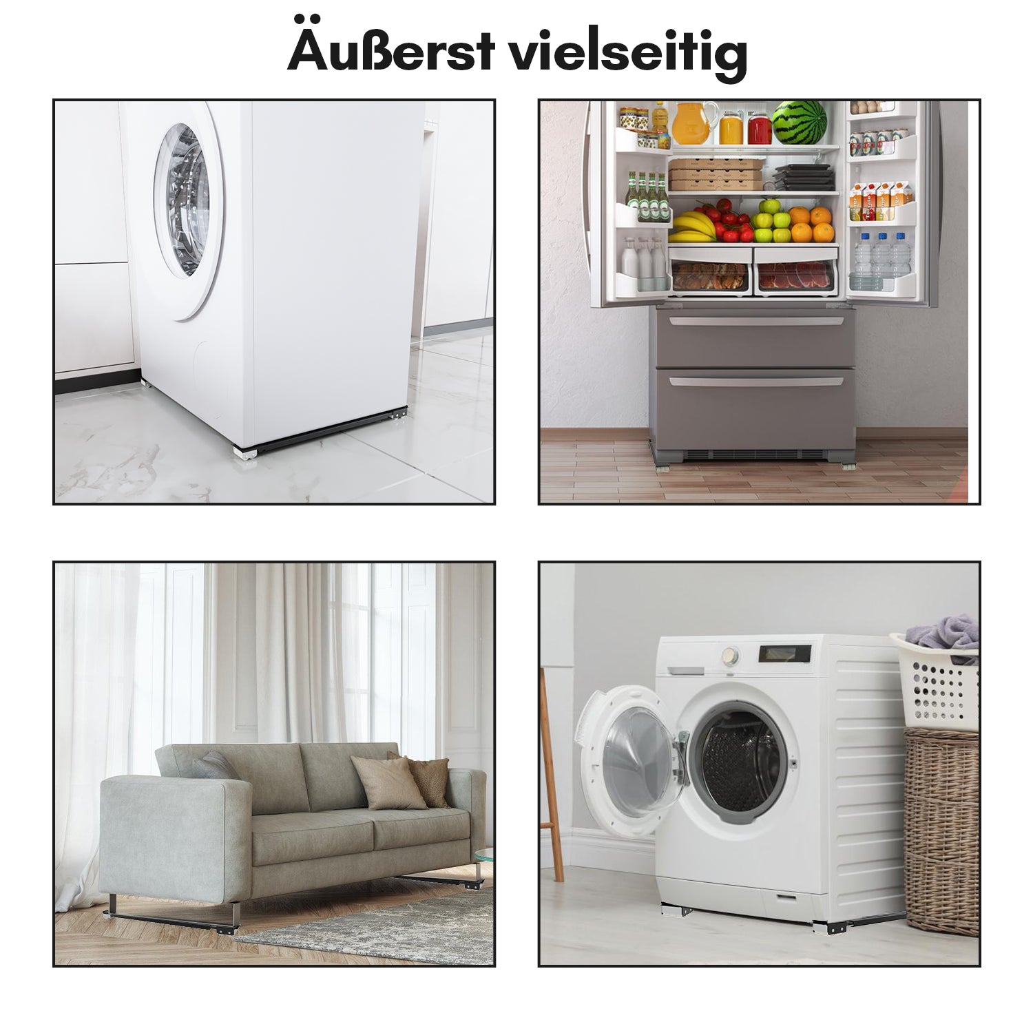 2er Set Ausziehbares Waschmaschinen Untergestell