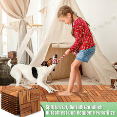 Holzfliesen 30 x 30 cm aus Akazienholz