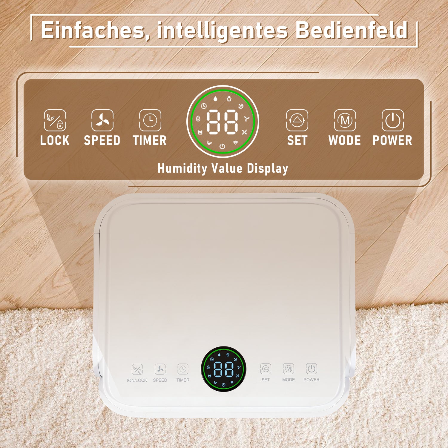 16L/Tag Luftentfeuchter Elektrisch