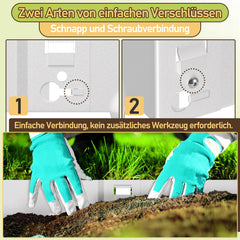 SWANEW Rasenkante Metall, Mähkante, Beetumrandungen mit Dornen, Beeteinfassung,15cm/18cm