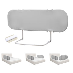 SWANEW 150cm Bettgitter, Klappbar, Kinderbettschutzgitter, Bettschutzgitter, Rausfallschutz