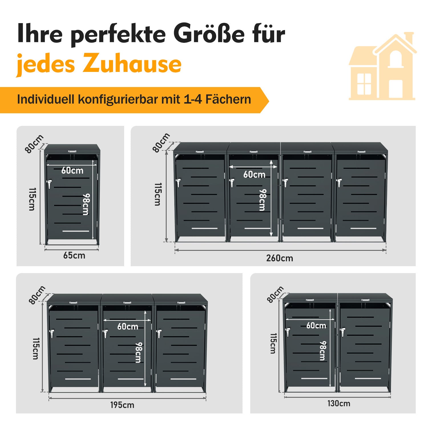 Mülltonnenbox 120L-240 L