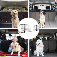 SWANEW Hundegitter Auto, Kofferraumgitter, Ausziehbar verstellbar