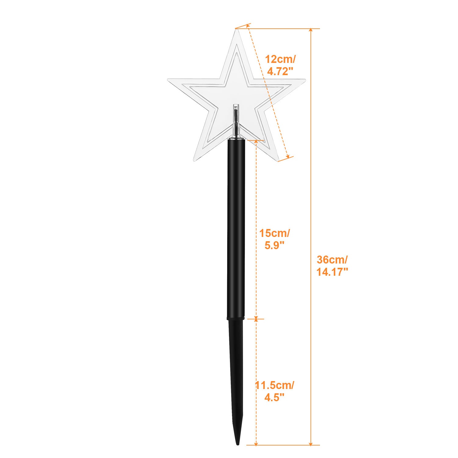 LED Garten Leuchtstäbe Stern