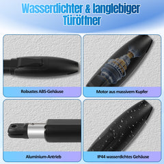 SWANEW Automatischer Flügeltorantrieb, Doppelflügeltorantrieb, Torantrieb Drehtorantrieb Toröffner Drehtoröffner Set Max 6m, 300kg / 3m pro Flügel (50Wx2)