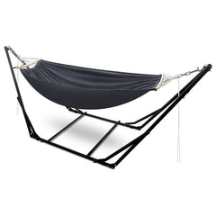 SWANEW Hängematte mit Gestell, Hängematten, Hängesessel, Mit Tragetasche Metallgestell bis 150 kg