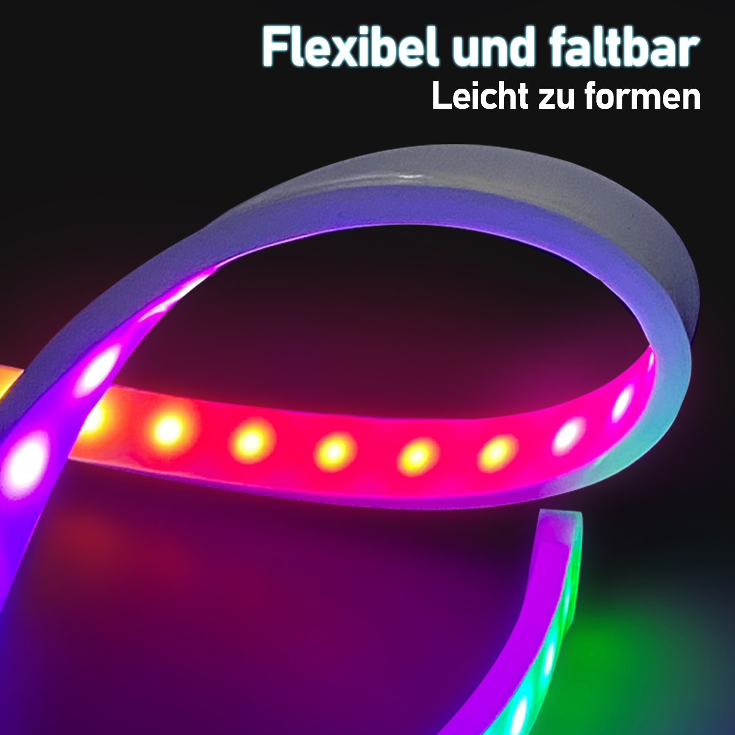 Neon LED Strip RGBIC Gaming PC Monitor Hintergrundbeleuchtung