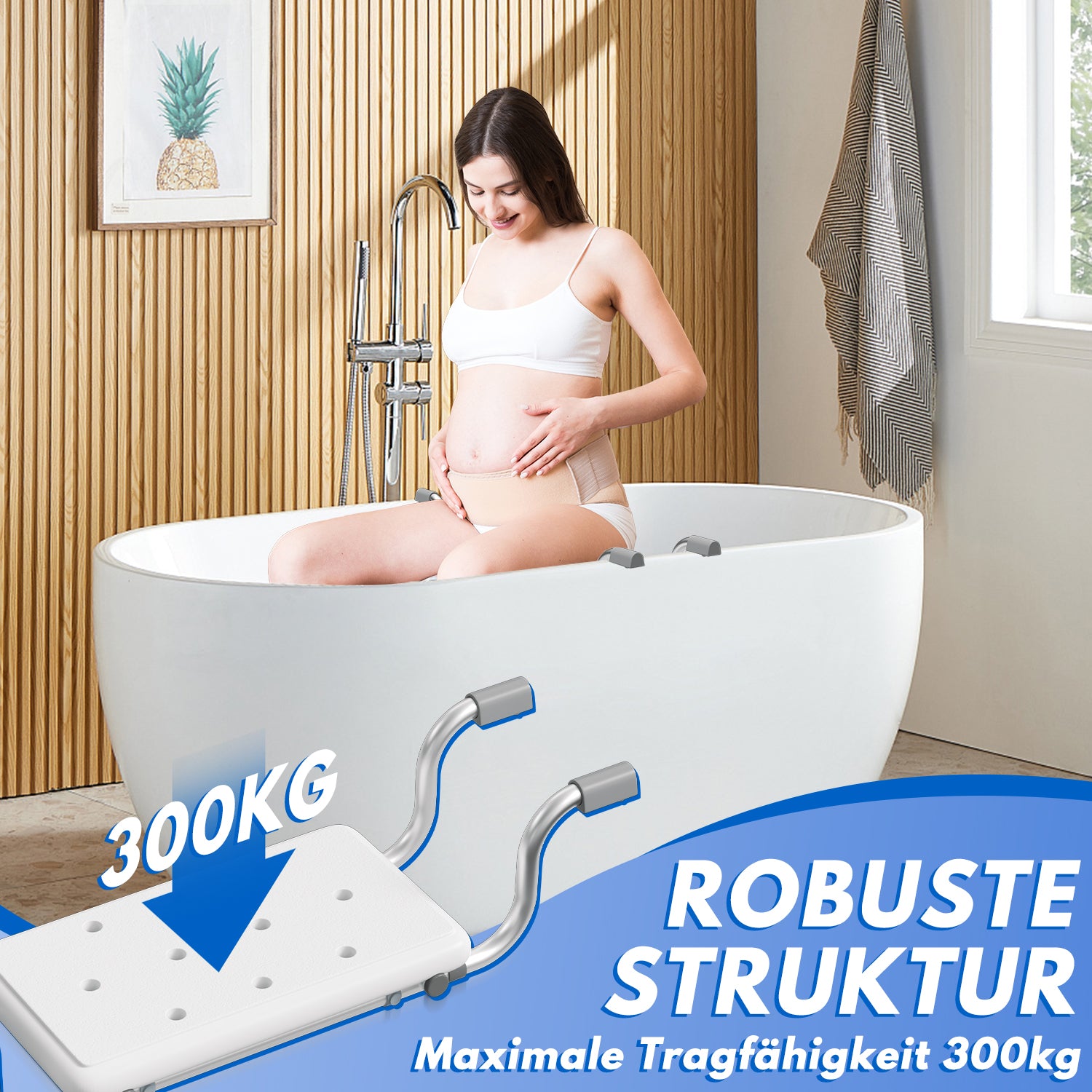 SWANEW Badewannensitz Verstellbarer