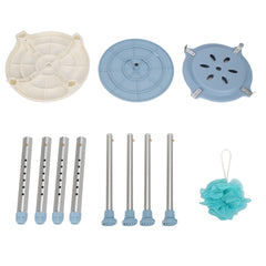 360°Drehbarer Duschhocker Duschstuhl Höhenverstellbar 42-54 cm