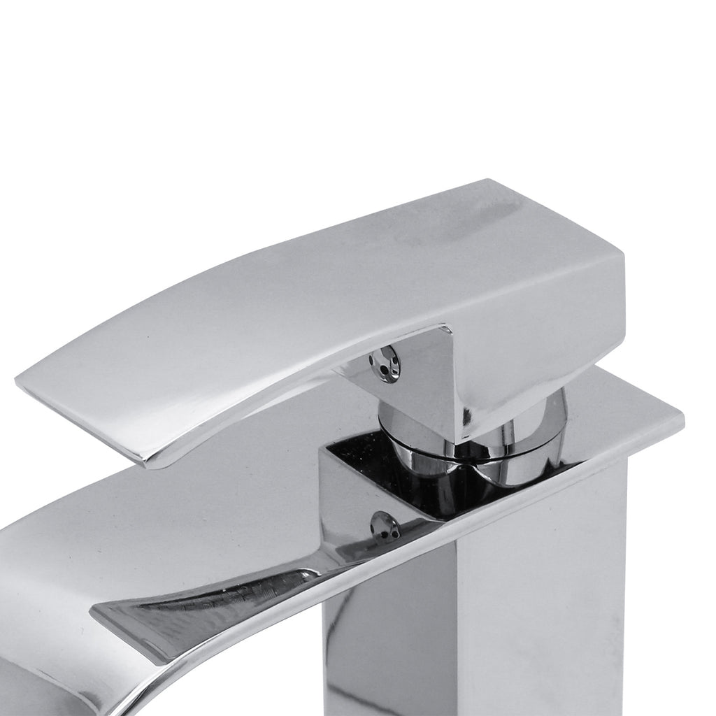 SWANEW Wasserhahn Hochdruck Waschtischmischer Messing Bad Armatur Mischbatterie Einhebelmischer Spültisch