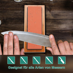 SWANEW Schleifstein set Abziehstein Wetzstein 400/1000 3000/8000 Messerschärfer Profi