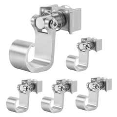 SWANEW Single Fitting mit Haken für Airlineschiene Endbeschlag Endfittinge Zurrschiene