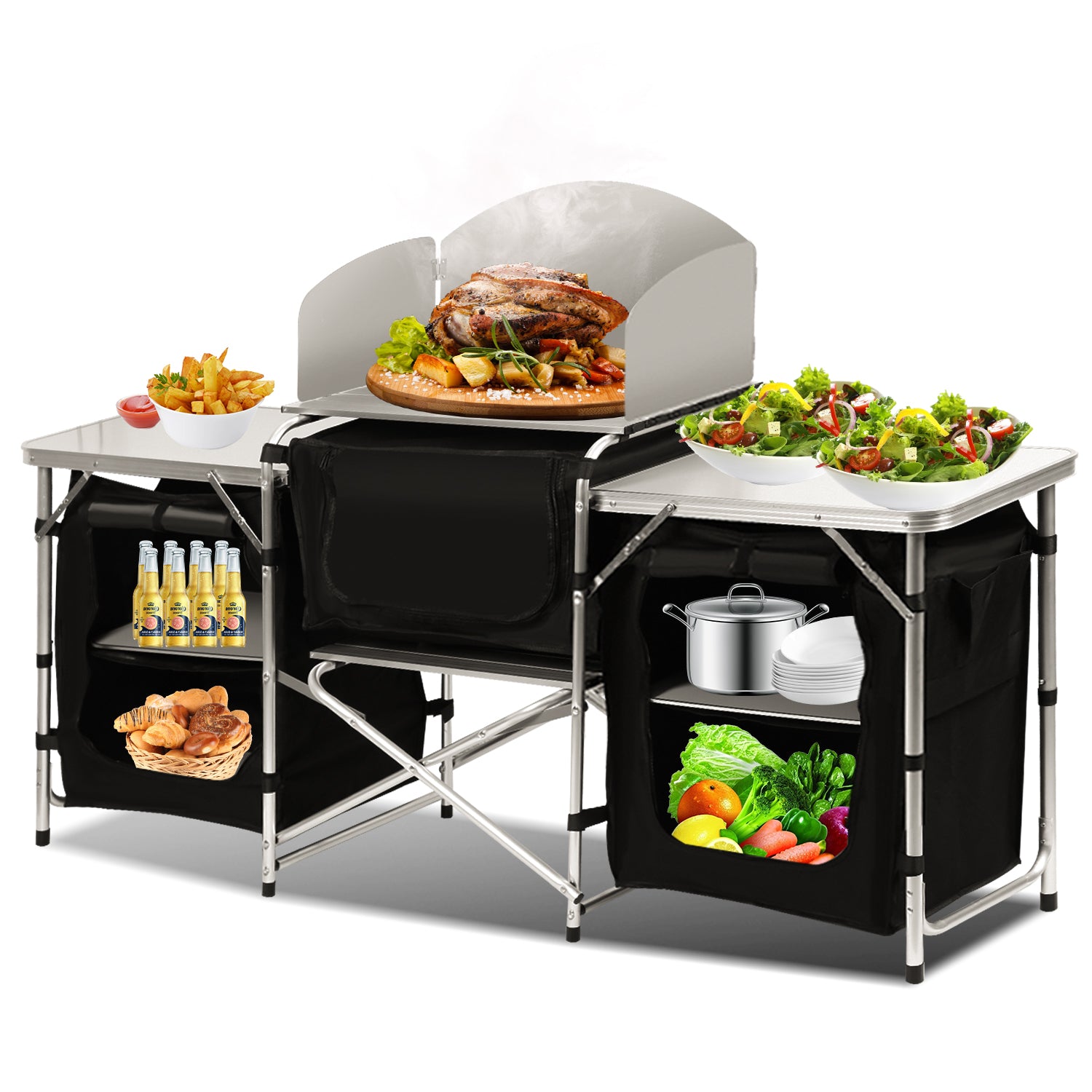 Campingschrank mit Tragetasche