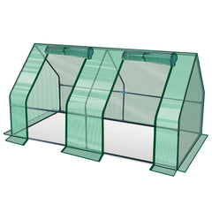 SWANEW Gewächshaus Klein, UV-beständige PE-Plane Foliengewächshaus, Tomatenhaus 180*90*90CM