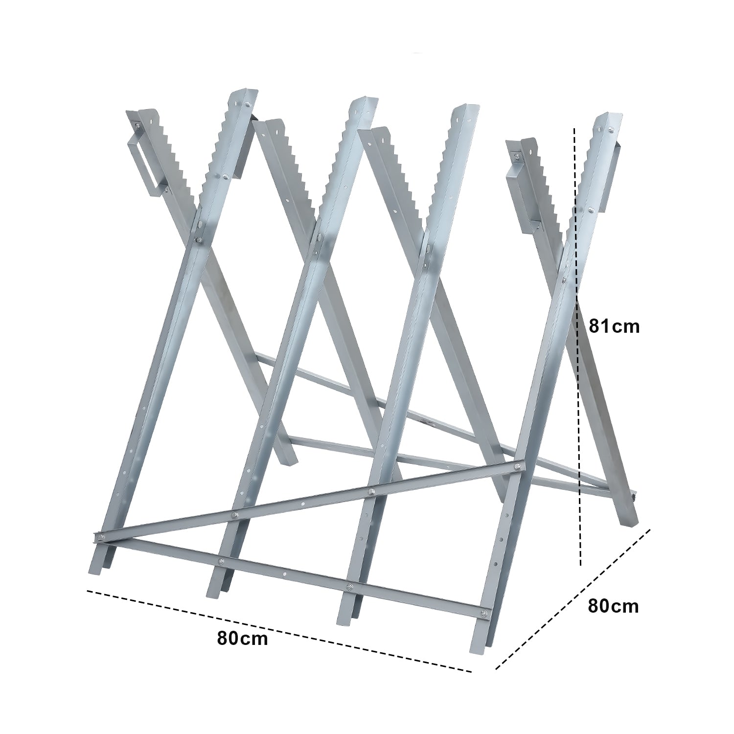Sägebock Metall verzinkt 81x80x80cm
