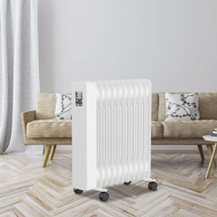 SWANEW Ölradiator Elektroheizung 2500W, Thermostat, Ölheizung Energiesparend