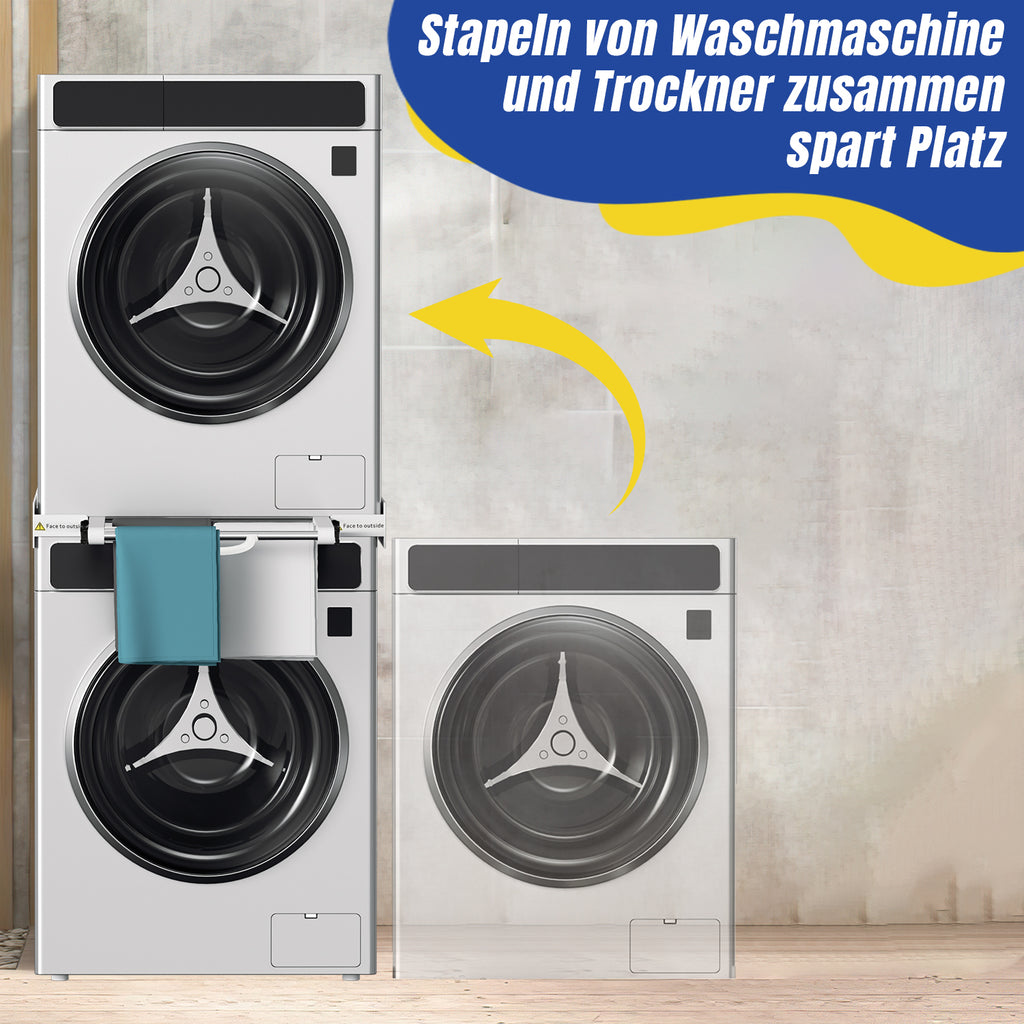 SWANEW Zwischenbaurahmen trockner waschmaschine, Verbindungsrahmen für Säule Trockner